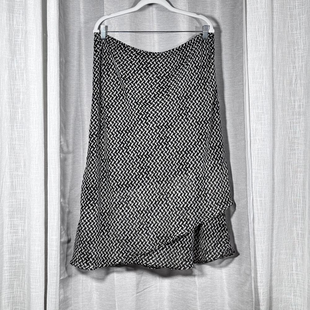 KSL Abstract Dot Skirt Size 18W Flowy CottageCore Modern